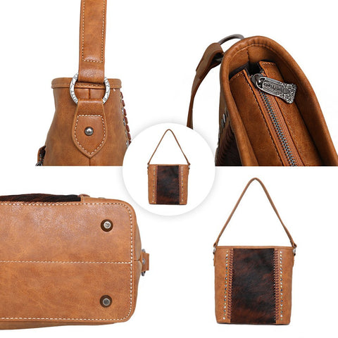 Trinity Ranch Hair-On Collection Concealed Carry Hobo - Montana West World