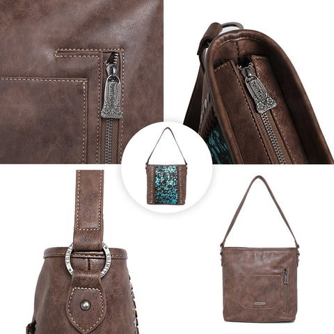 Trinity Ranch Hair-On Collection Concealed Carry Hobo - Montana West World