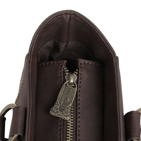 Trinity Ranch Hair-On Leather Collection Concealed Handgun Tote - Montana West World