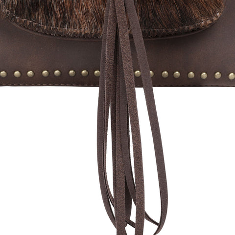 Trinity Ranch Hair-On Leather Collection Concealed Handgun Tote - Montana West World