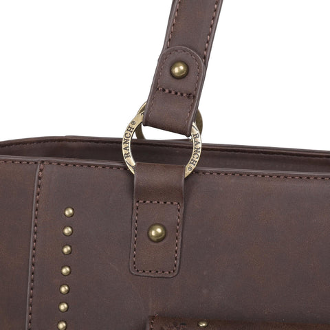 Trinity Ranch Hair-On Leather Collection Concealed Handgun Tote - Montana West World