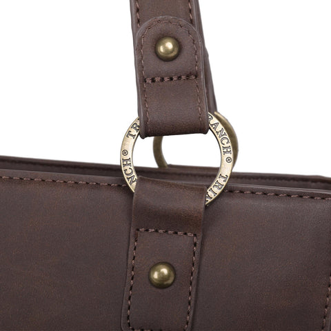 Trinity Ranch Hair-On Leather Collection Concealed Handgun Tote - Montana West World