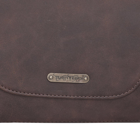 Trinity Ranch Hair-On Leather Collection Concealed Handgun Tote - Montana West World