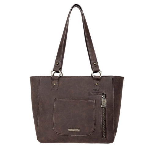 Trinity Ranch Hair-On Leather Collection Concealed Handgun Tote - Montana West World