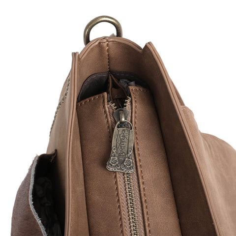 Trinity Ranch Hair-On Leather Collection Concealed Handgun Hobo - Montana West World