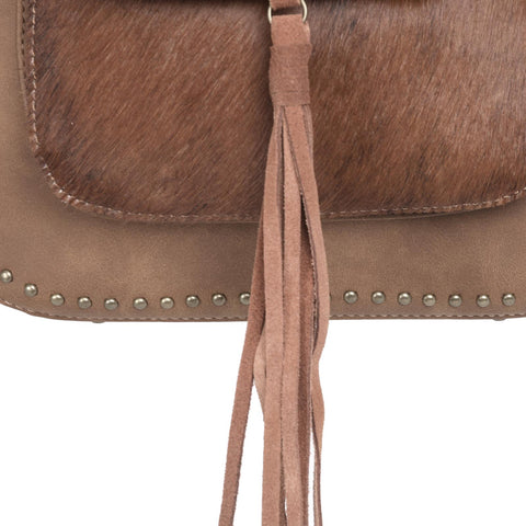 Trinity Ranch Hair-On Leather Collection Concealed Handgun Hobo - Montana West World