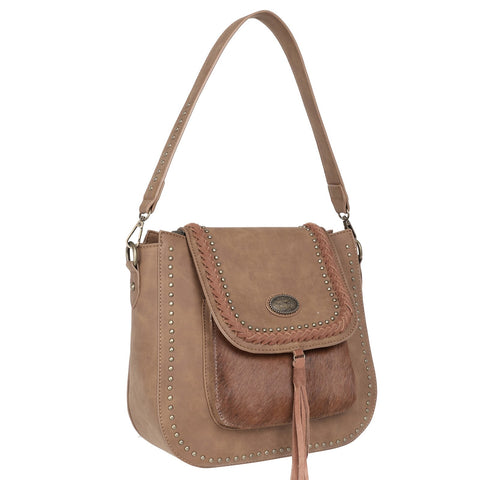 Trinity Ranch Hair-On Leather Collection Concealed Handgun Hobo - Montana West World