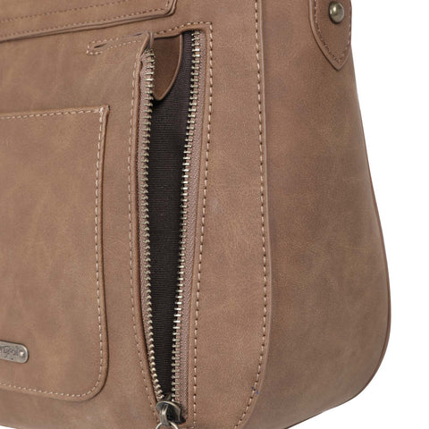 Trinity Ranch Hair-On Leather Collection Concealed Handgun Hobo - Montana West World