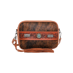 Trinity Ranch Hair On Cowhide Collection Crossbody Bag - Montana West World
