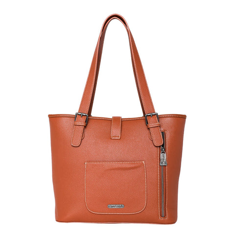 Trinity Ranch Hair-On Cowhide Buckle Collection Concealed Carry Tote - Montana West World