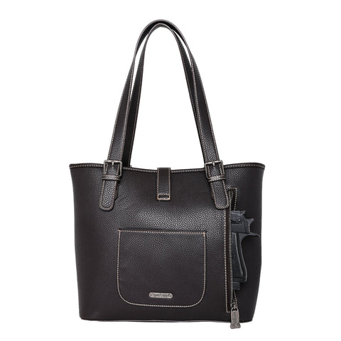 Trinity Ranch Hair-On Cowhide Buckle Collection Concealed Carry Tote - Montana West World