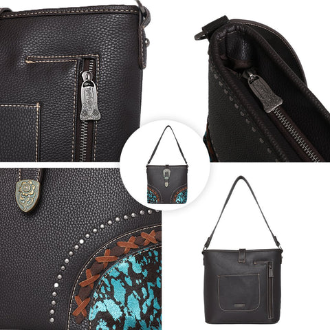 Trinity Ranch Embossed Collection Concealed Carry Hobo - Montana West World