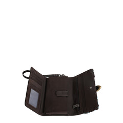 Trinity Ranch Hair-On Cowhide Buckle Collection Wristlet Wallet - Montana West World