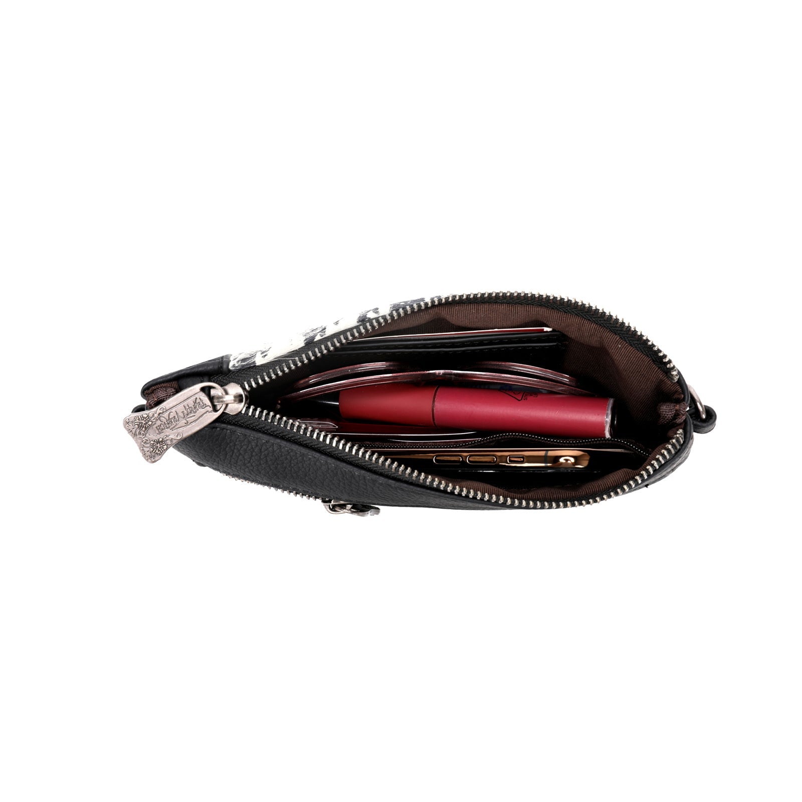 Trinity Ranch Hair-On Cowhide Collection Crossbody Clutch - Montana West World