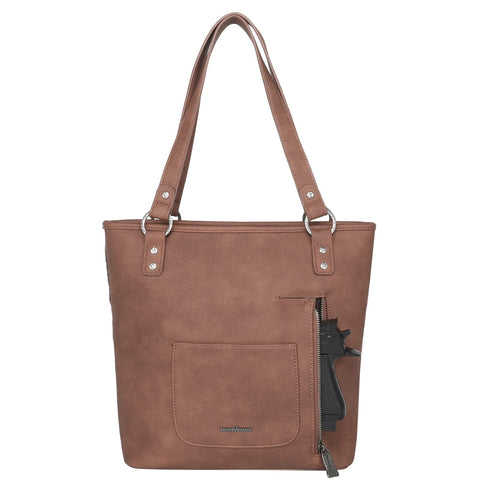 Trinity Ranch Hair-On Cowhide Concealed Carry Tote - Montana West World