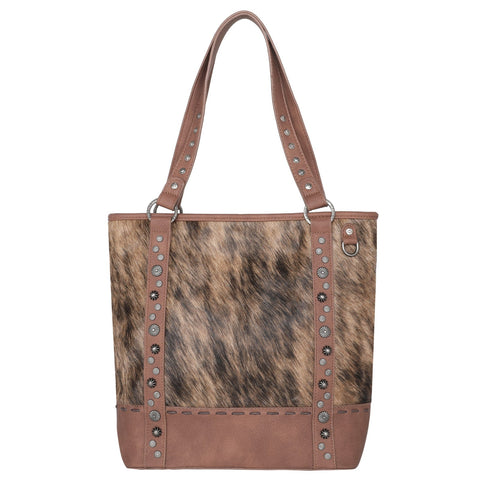 Trinity Ranch Hair-On Cowhide Concealed Carry Tote - Montana West World