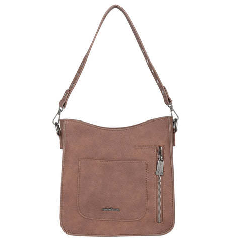 Trinity Ranch Hair-On Cowhide Concealed Carry Hobo - Montana West World