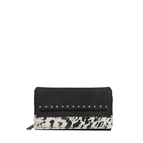 Trinity Ranch Hair-On Studded Women Wallet - Montana West World