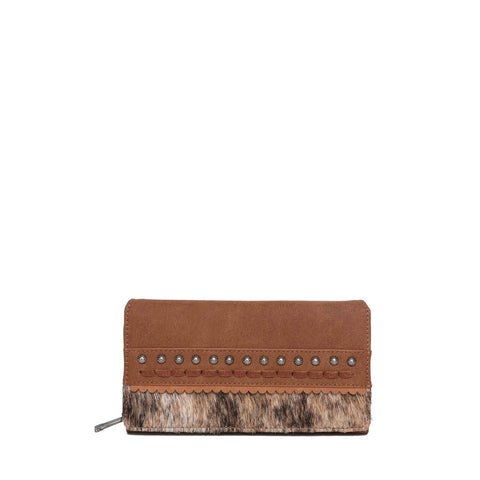 Trinity Ranch Hair-On Studded Women Wallet - Montana West World