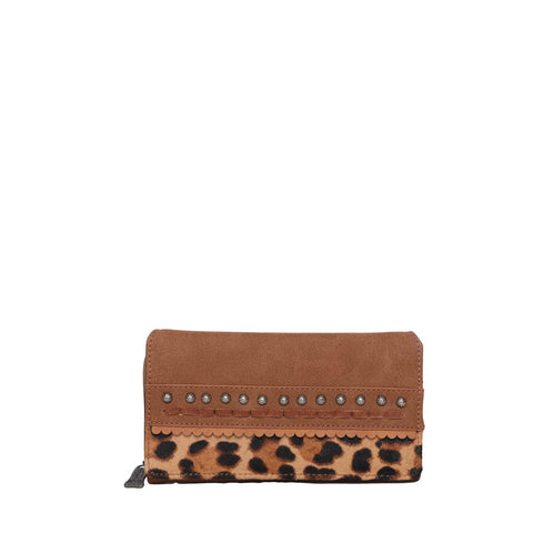 Trinity Ranch Hair-On Studded Women Wallet - Montana West World