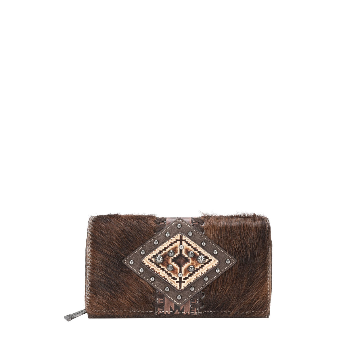 Trinity Ranch Genuine Hair-On Cowhide Wallet - Montana West World