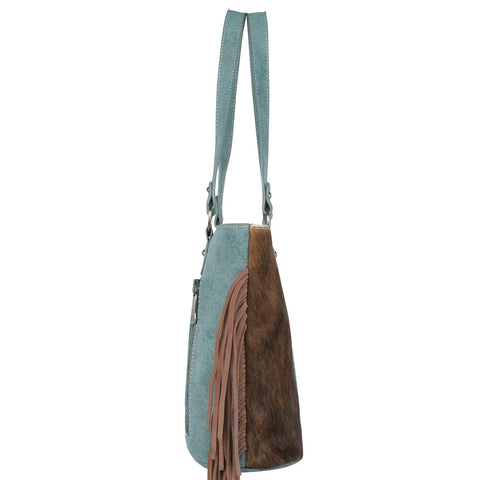 Trinity Ranch Genuine Cowhide Fringe Concealed Carry Purse - Montana West World