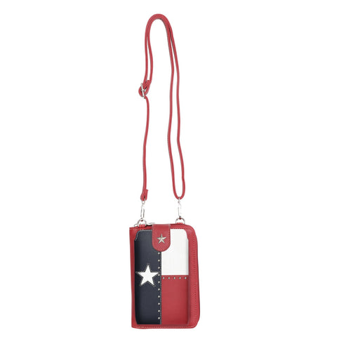 Montana West Western Texas Pride Crossbody Phone Bag - Montana West World