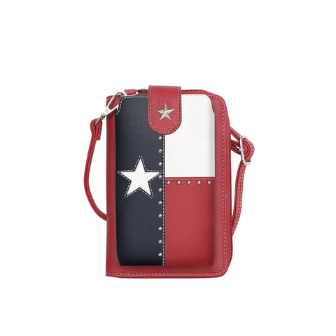 Montana West Western Texas Pride Crossbody Phone Bag - Montana West World