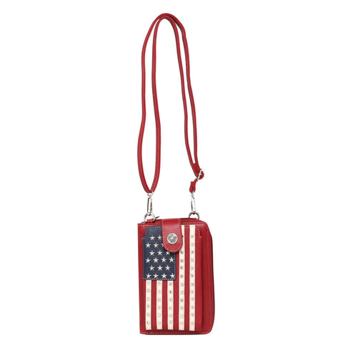 Montana West American Pride Crossbody Wallet Phone Bag - Montana West World