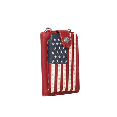 Montana West American Pride Crossbody Wallet Phone Bag - Montana West World