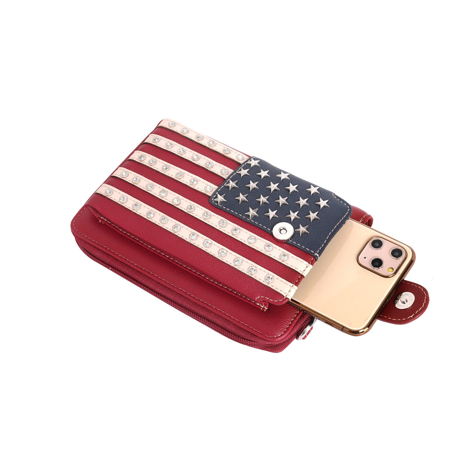 Montana West American Pride Crossbody Wallet Phone Bag - Montana West World