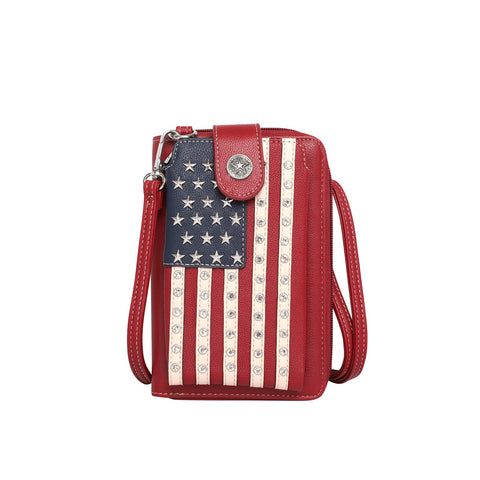 Montana West American Pride Crossbody Wallet Phone Bag - Montana West World