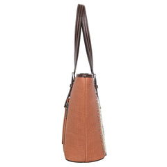 Wrangler Aztec Embossed Fray Denim Tote Bag - Montana West World