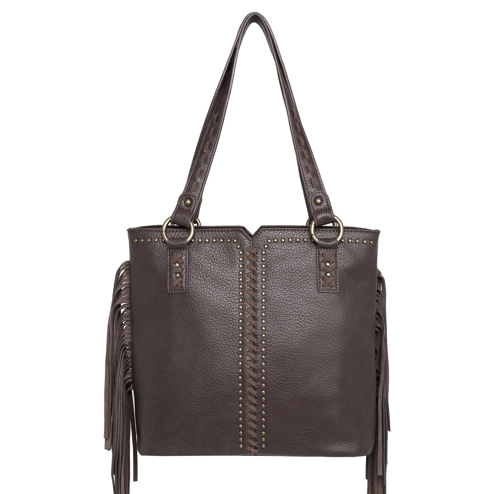 Wrangler Fringe and Studs Concealed Carry Western Tote - Montana West World