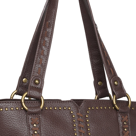 Wrangler Fringe and Studs Concealed Carry Western Tote - Montana West World