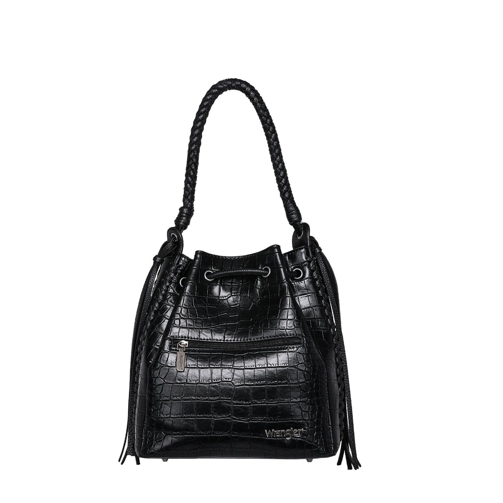 Croc embossed best sale bucket bag