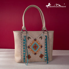 Montana West Embroidered Aztec Collection Concealed Carry Tote - Montana West World