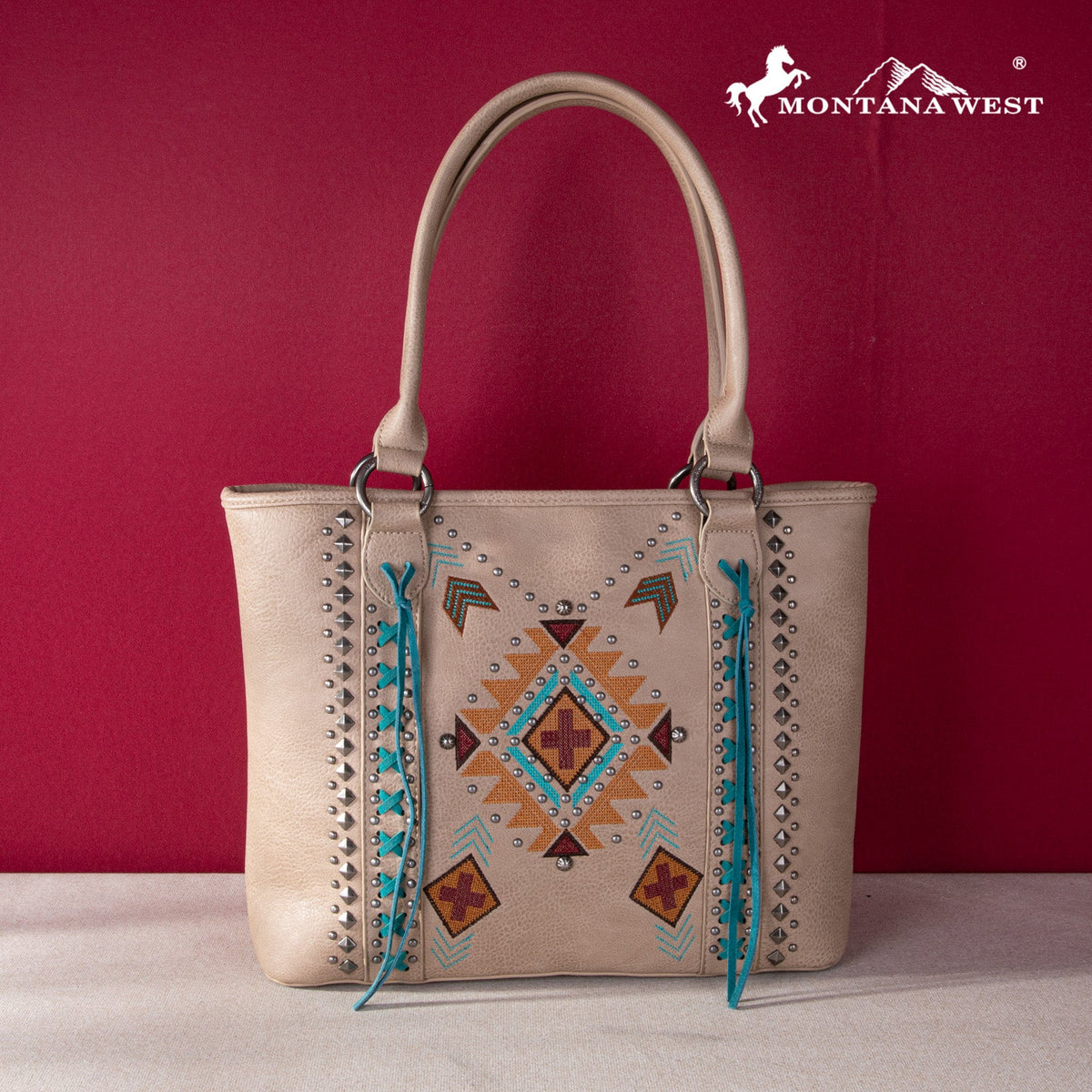 Montana West Embroidered Aztec Collection Concealed Carry Tote - Montana West World