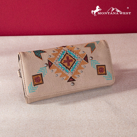 Montana West Embroidered Collection Wallet - Montana West World