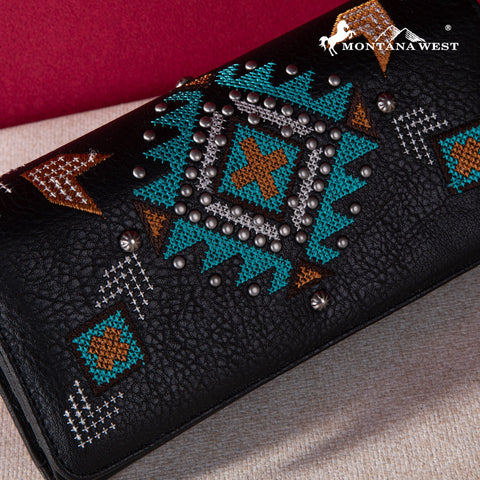 Montana West Embroidered Collection Wallet - Montana West World