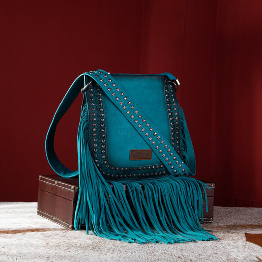 Right On Cue Fringe Purse In Red • Impressions Online Boutique