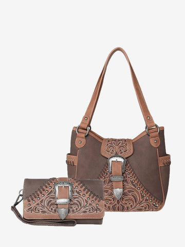 Montana West Embroidered Concealed Carry Purse - Montana West World