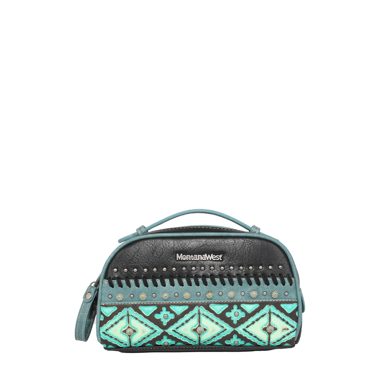 Montana West Aztec Tooled Studs Travel Pouch - Montana West World