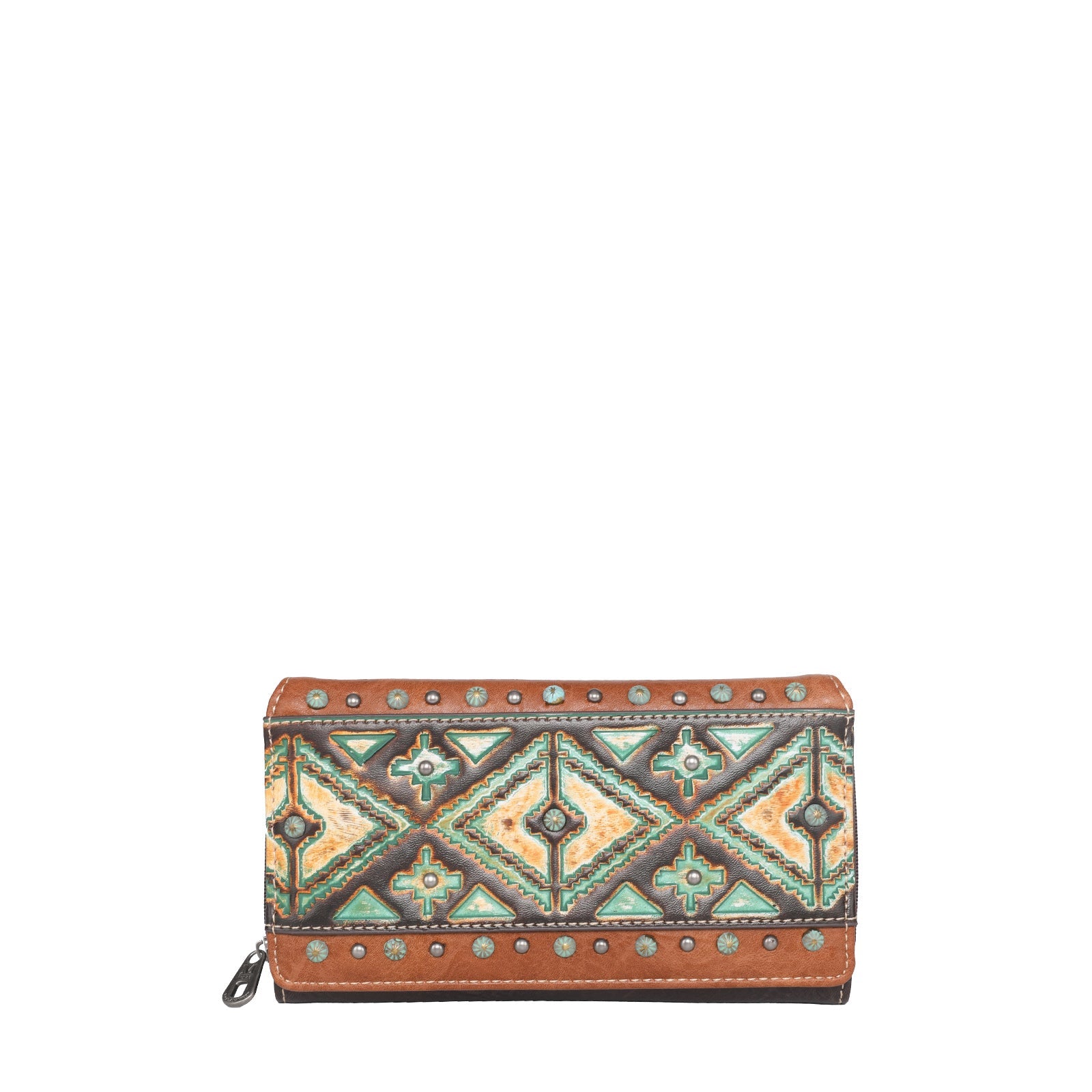 Montana West Aztec Tooled Collection Wallet - Montana West World