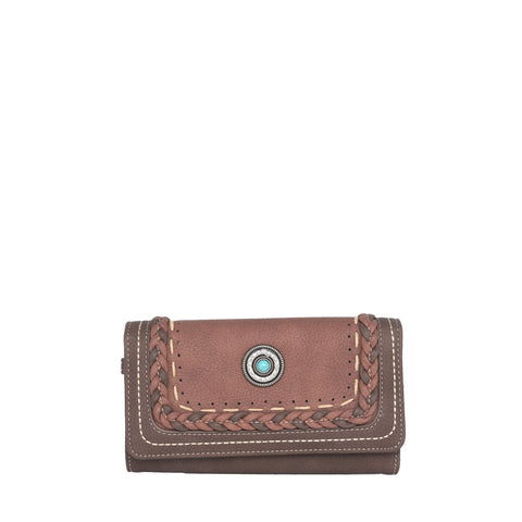 Montana West Turquoise Stone Concho Wallet - Montana West World