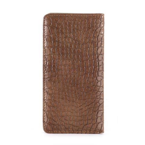 Montana West Croc Print Concho Bifold Long Wallet - Montana West World